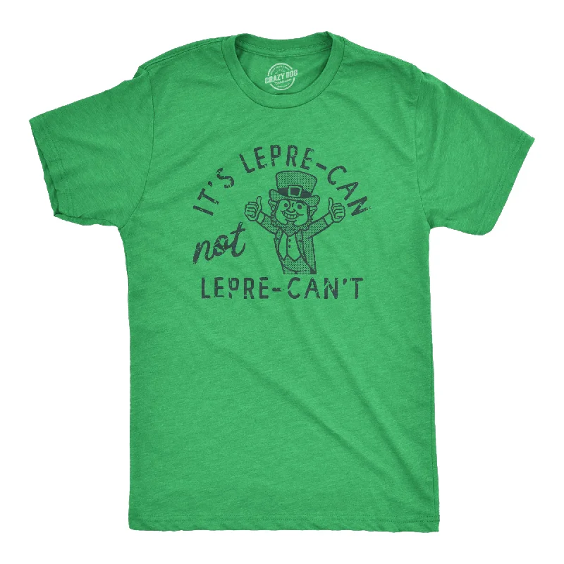 Men's sustainable workout t-shirt-Its Lepre Can Not Lepre Cant Men's T Shirt