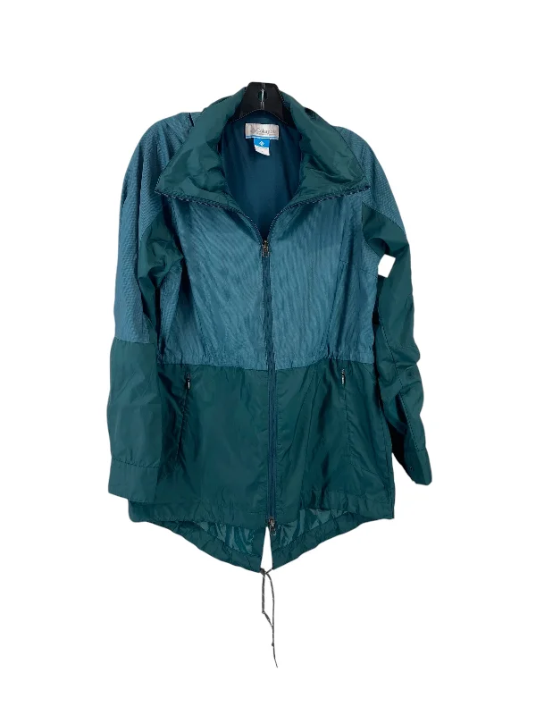 Men's modern utility jacket-Jacket Windbreaker By Columbia In Green, Size: M