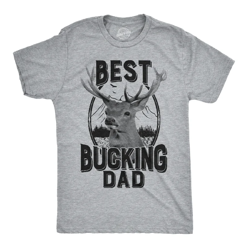 Men's breathable workout wear t-shirt-Best Bucking Dad Deer Men's T Shirt