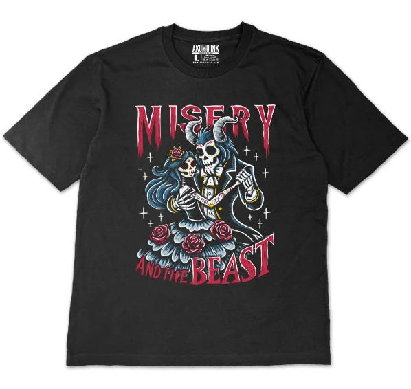 Men's organic gym shirt-Misery and the Beast Oversized Unisex Tshirt