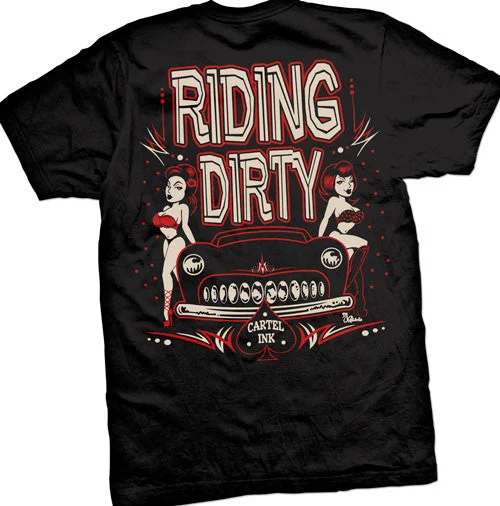 Men's durable fitness t-shirt-Riding Dirty Men's T-Shirt