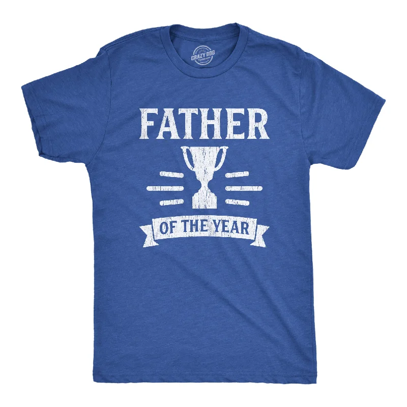 Men's yoga-friendly t-shirt-Father Of The Year Men's T Shirt