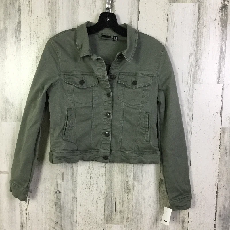 Men's fashion-forward fleece-Jacket Denim By Vero Moda In Green, Size: S