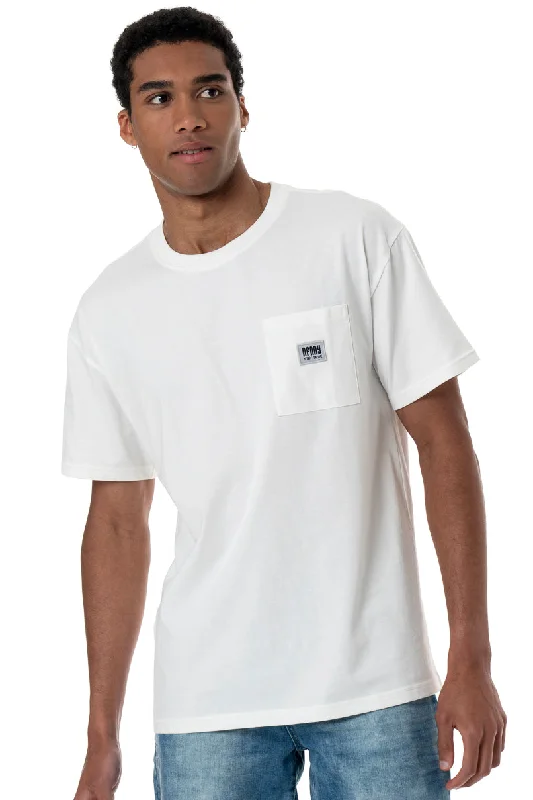 Men's weatherproof workout t-shirt-Oversized T-Shirt _ 152276 _ White