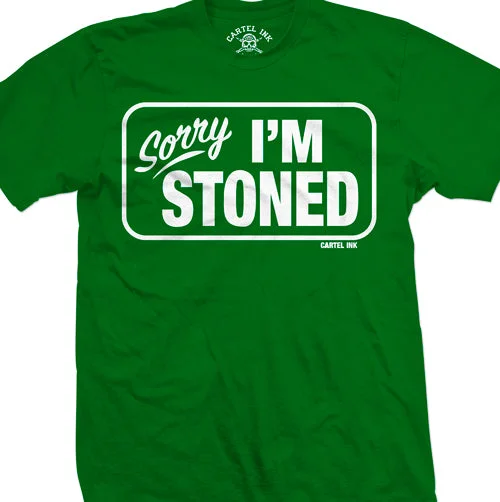 Men's premium athletic t-shirt-Sorry I'm Stoned Men's T-Shirt